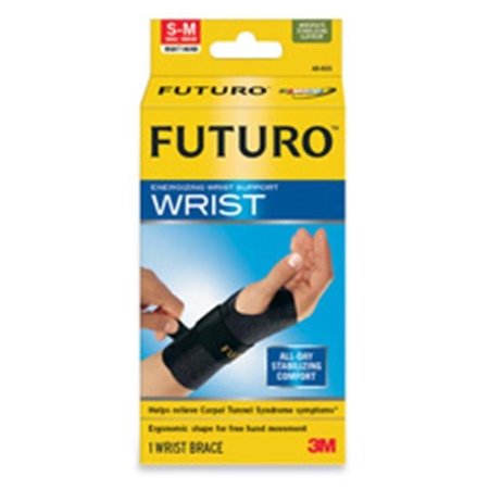 3M COMMERCIAL 3M MMM48400EN Energizing Wrist Support- S-M- Right Hand- Black MMM48400EN